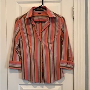Express Tops | Coral Button-Up Shirt | Size Small